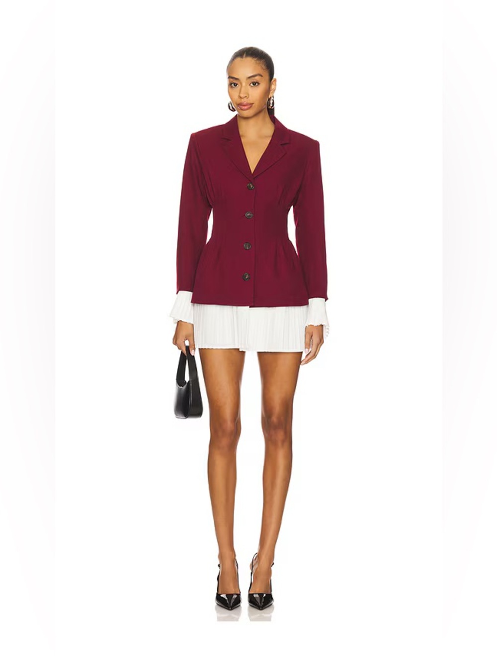 Line and Dot X Revolve Kinny Blazer Dress in Oxblood